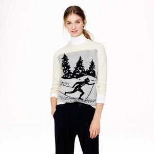 J. Crew women’s wool Ski skier sweater size medium